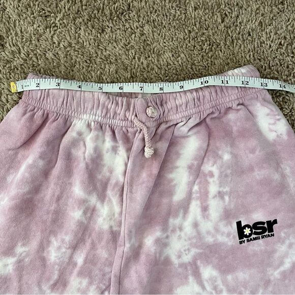 By Sami Ryan Pink & White Tie Dye Graphic Print Sensitive Sweatpants SZ S BNWOT - Picture 7 of 11